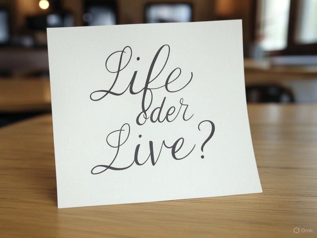 life oder live
