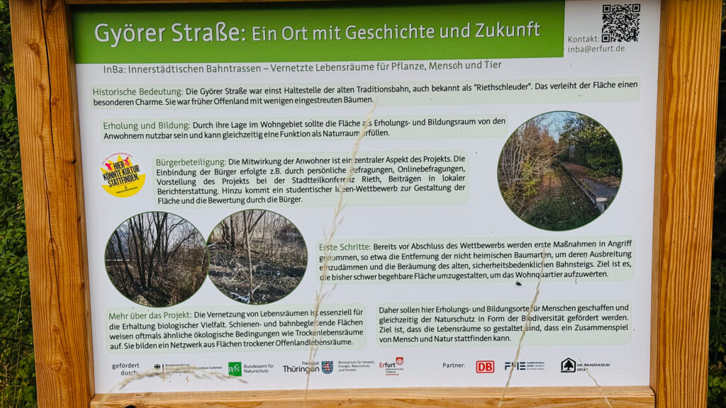 Riethschleuder Erfurt Bahnhof Bahnsteig