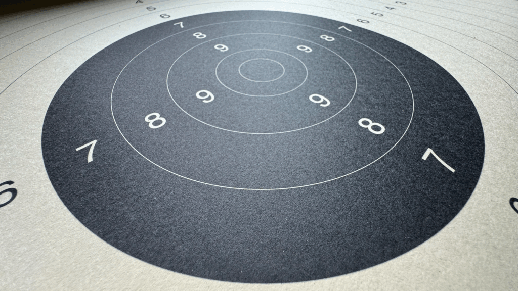 Schießscheibe oder Zielscheibe
