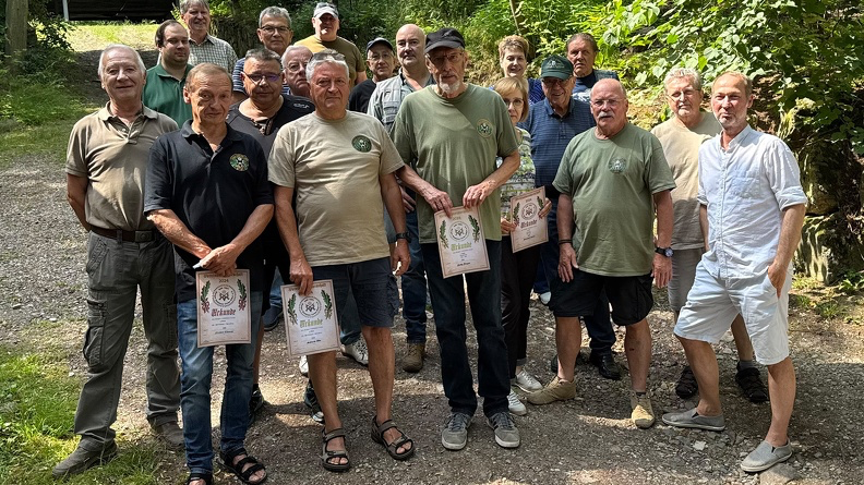 Gruppenbild der Vereinsmeisterschaft 2024