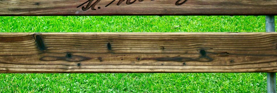 A wooden bench in St. Moritz